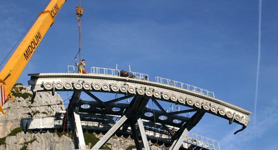 Alpintec assembling maintenance ropeways material ropeways South Tyrol